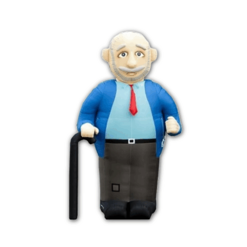 Abraham pop met wandelstok