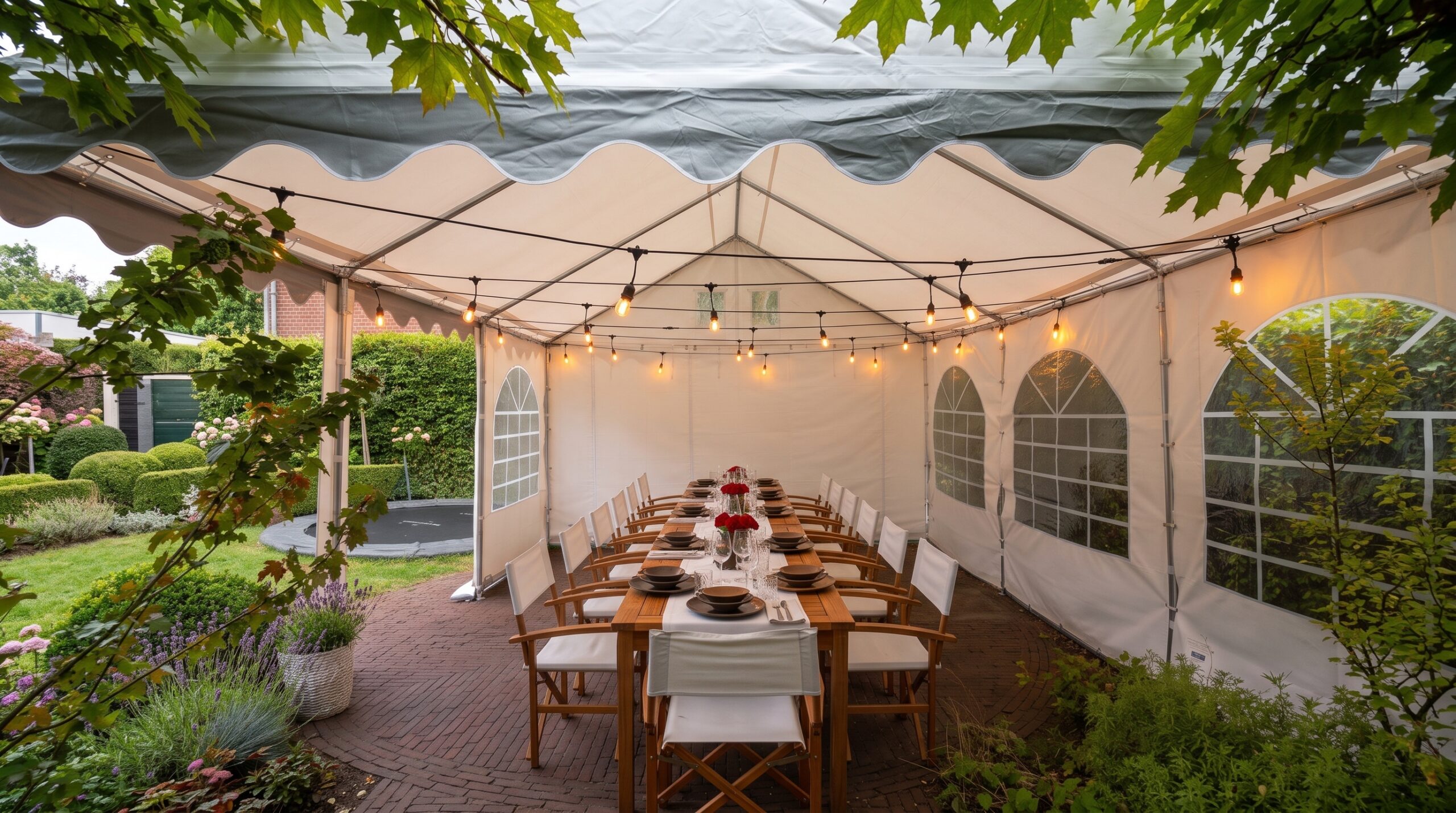 Partytent huren - witte partytent